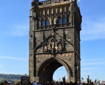 Charles Bridge and the Old Town skyline in Prague