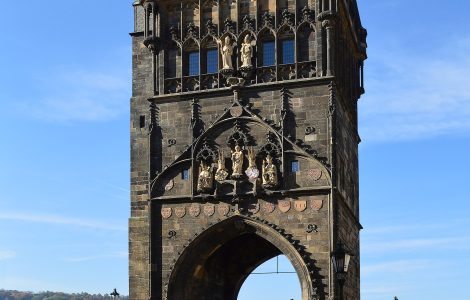 Charles Bridge and the Old Town skyline in Prague