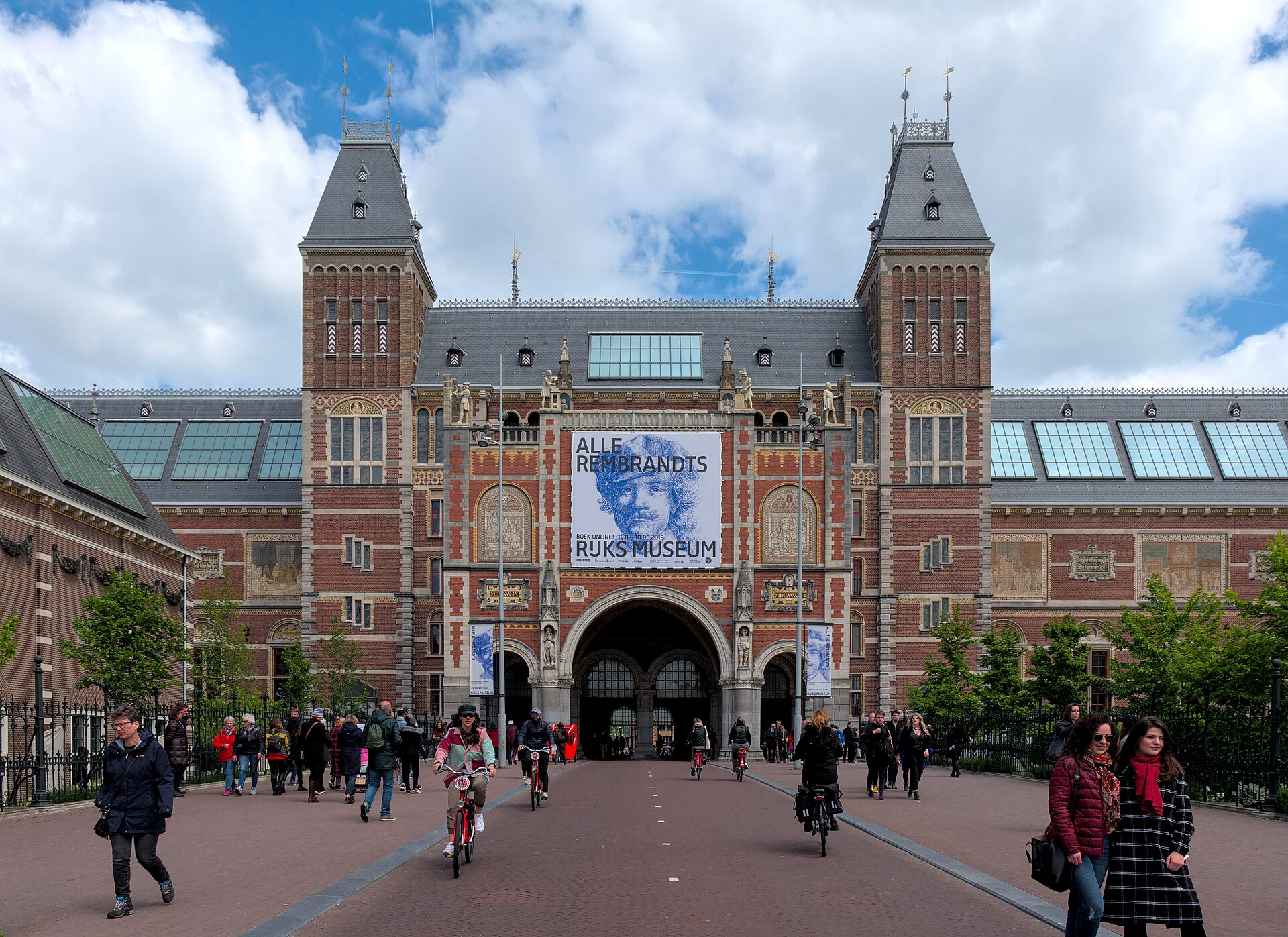 The south facade of the Rijksmuseum in Amsterdam