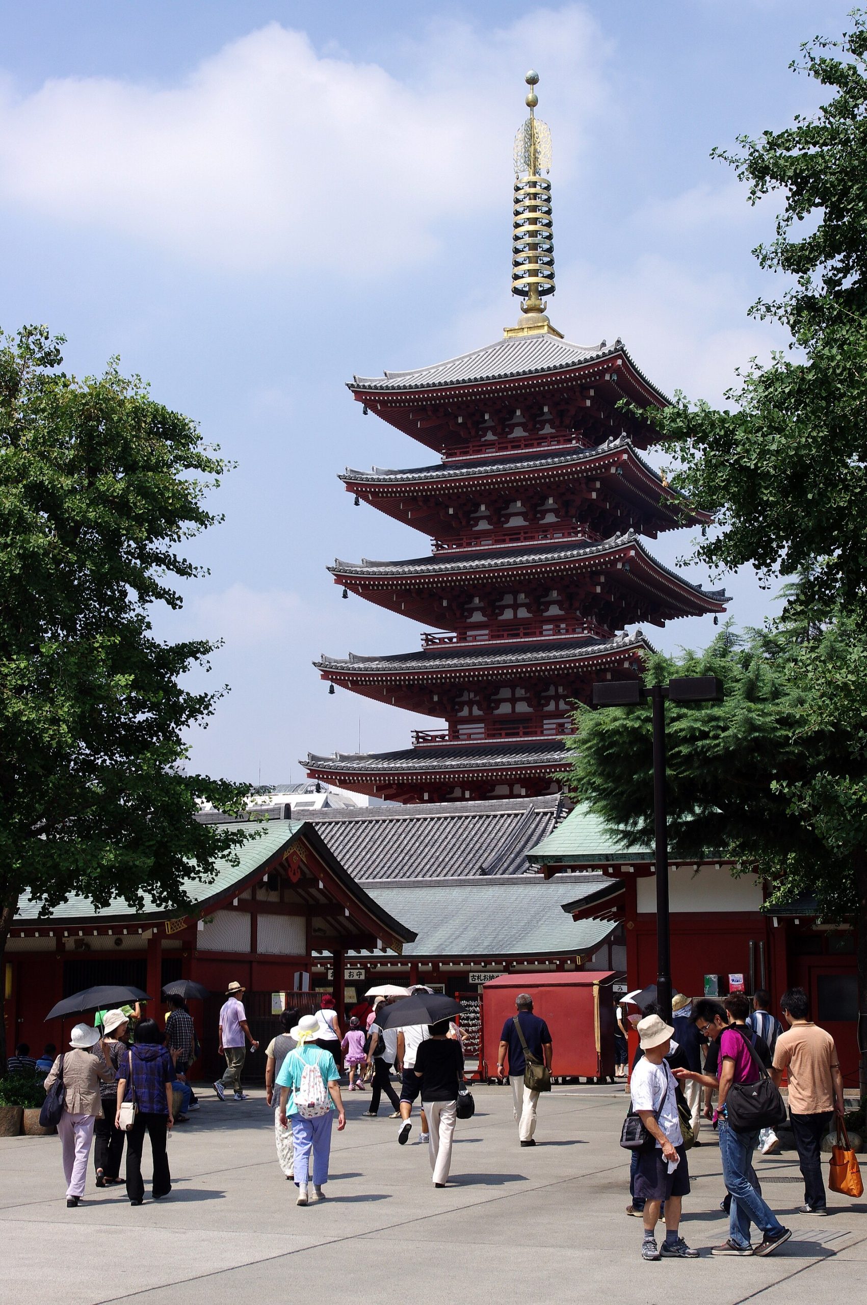 The Kaminarimon gate at Senso-ji temple in Asakusa