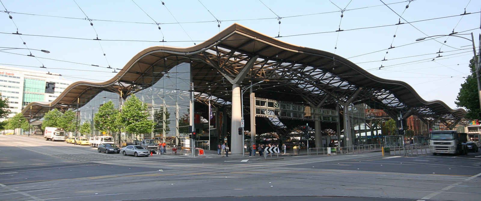 Southern Cross Station in Melbourne, the SkyBus city terminus