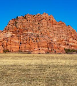 Zion National Park canyon walls seen from the scenic drive in Utah