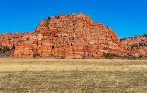 Zion National Park canyon walls seen from the scenic drive in Utah