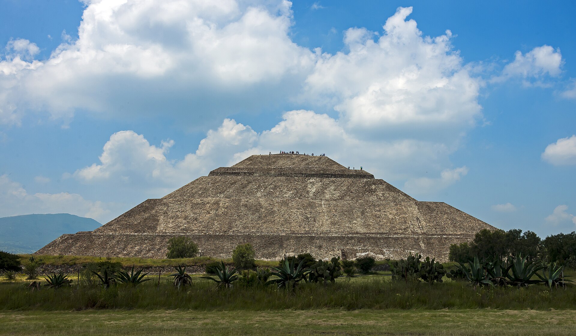 The Pyramid of the Sun at Teotihuacan outside Mexico City