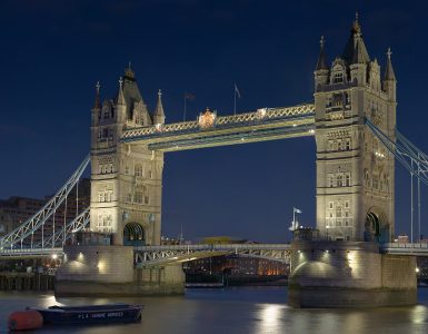 Tower Bridge over the River Thames in London