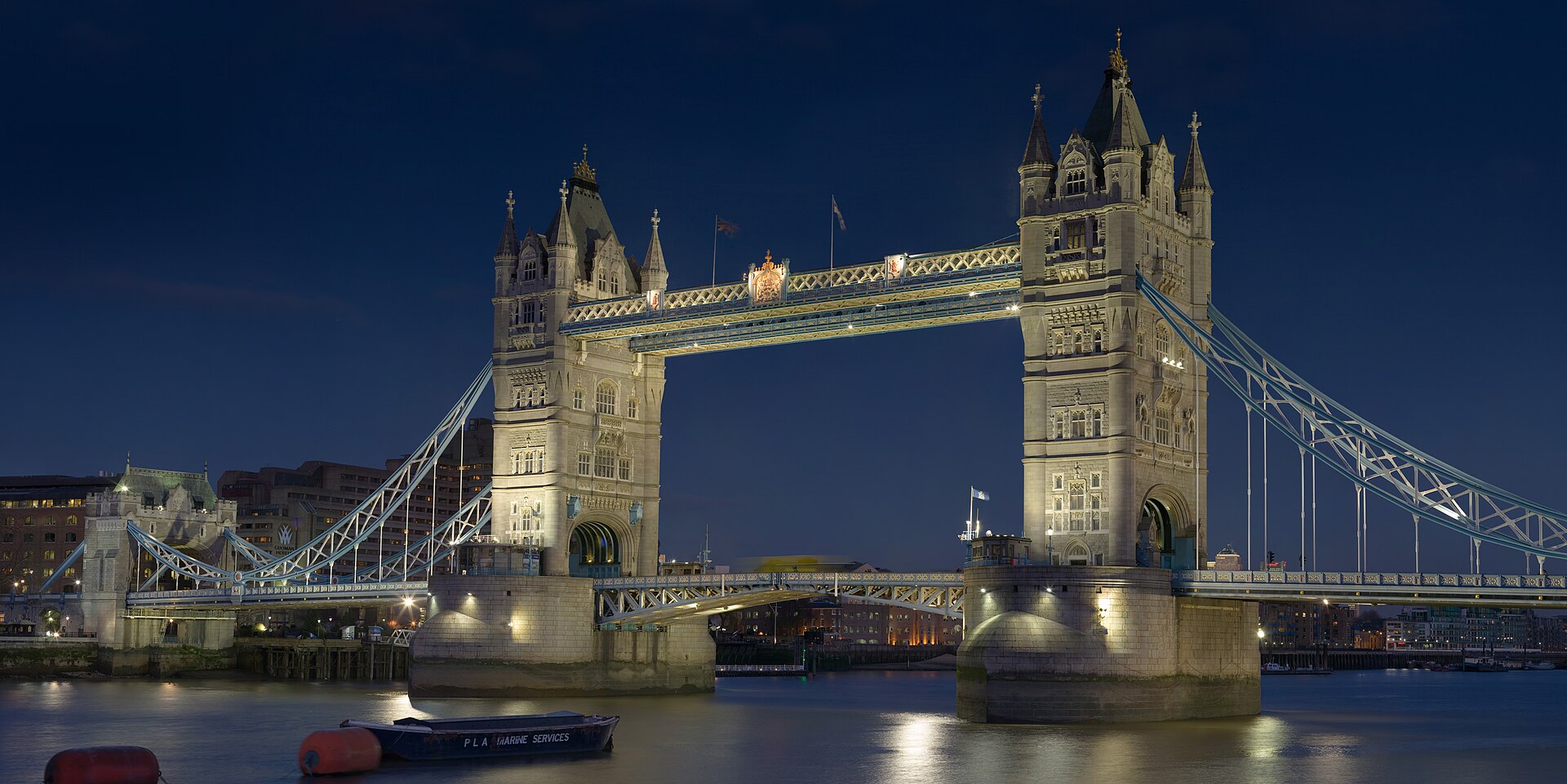 Tower Bridge over the River Thames in London