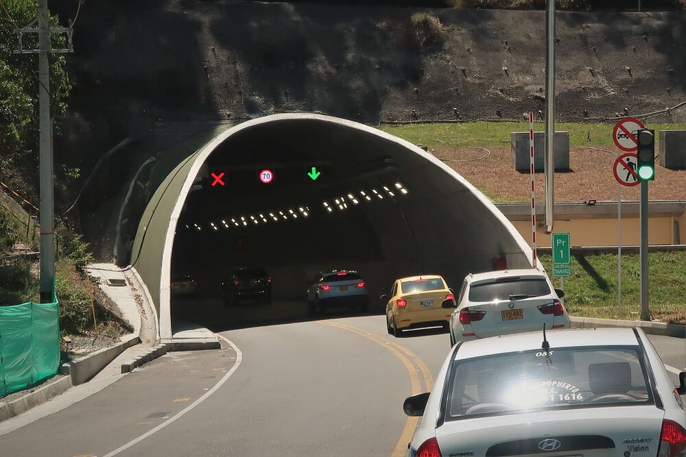 The eastern portal of the Tunel de Oriente between Medellin and Rionegro