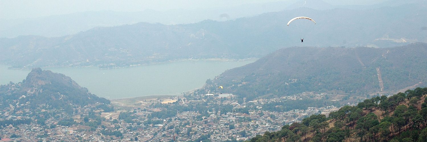 The lake and hillside town of Valle de Bravo in the State of Mexico