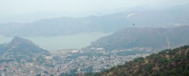 The lake and hillside town of Valle de Bravo in the State of Mexico