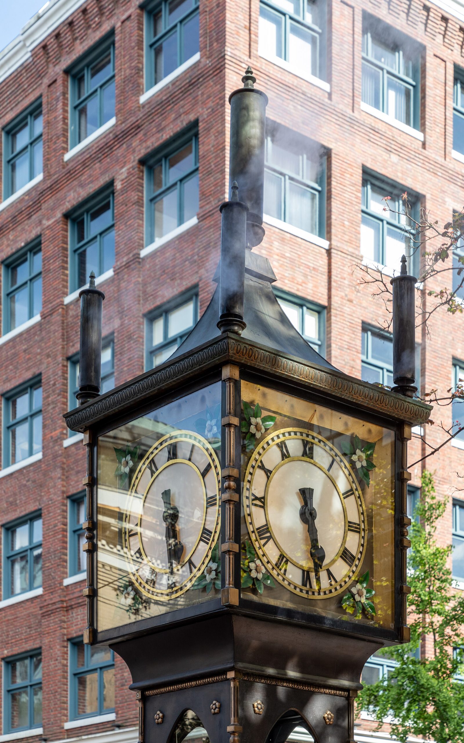 The steam clock on Water Street in the Gastown district of Vancouver