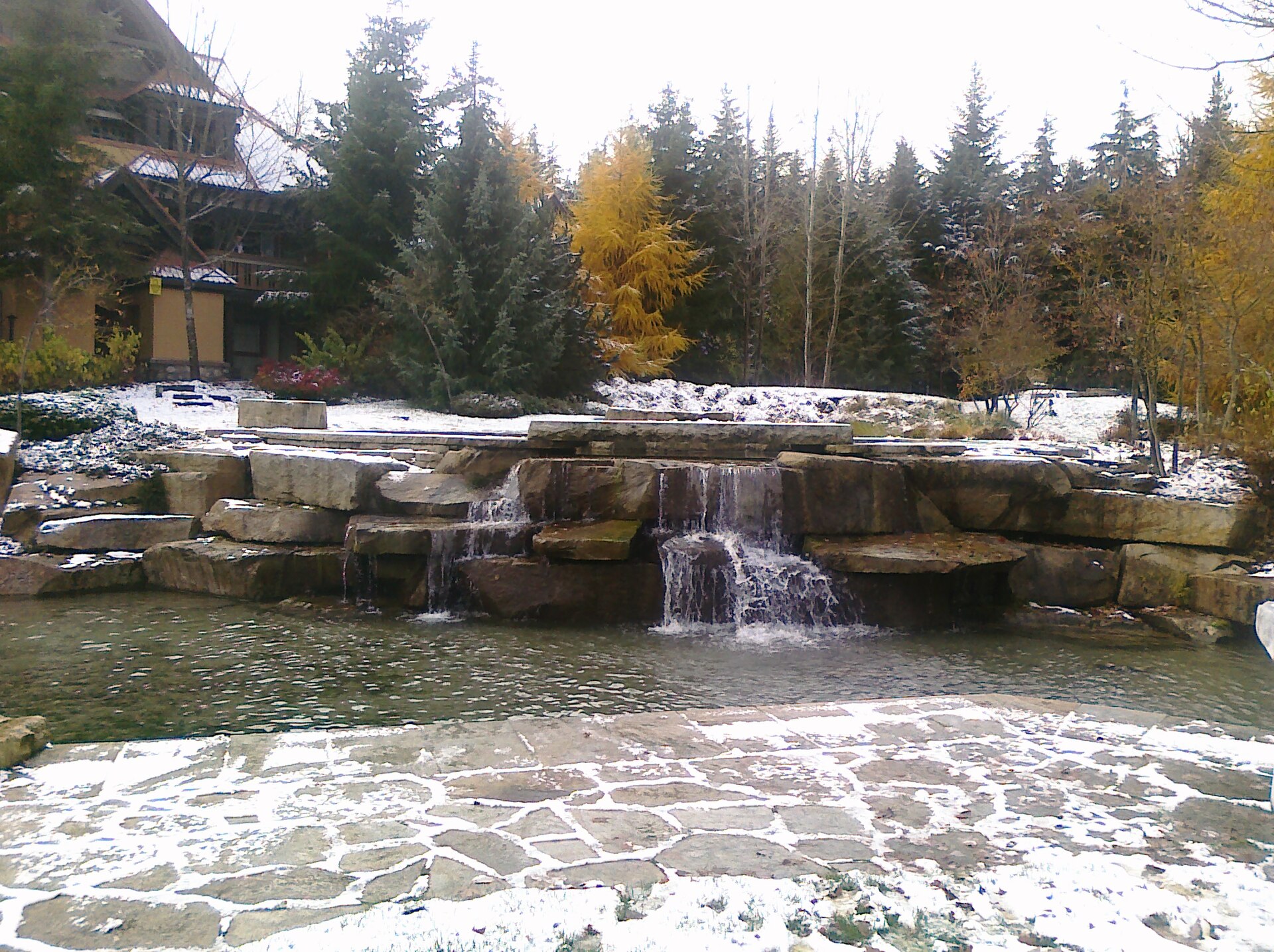 The pedestrian stroll through Whistler Village in British Columbia