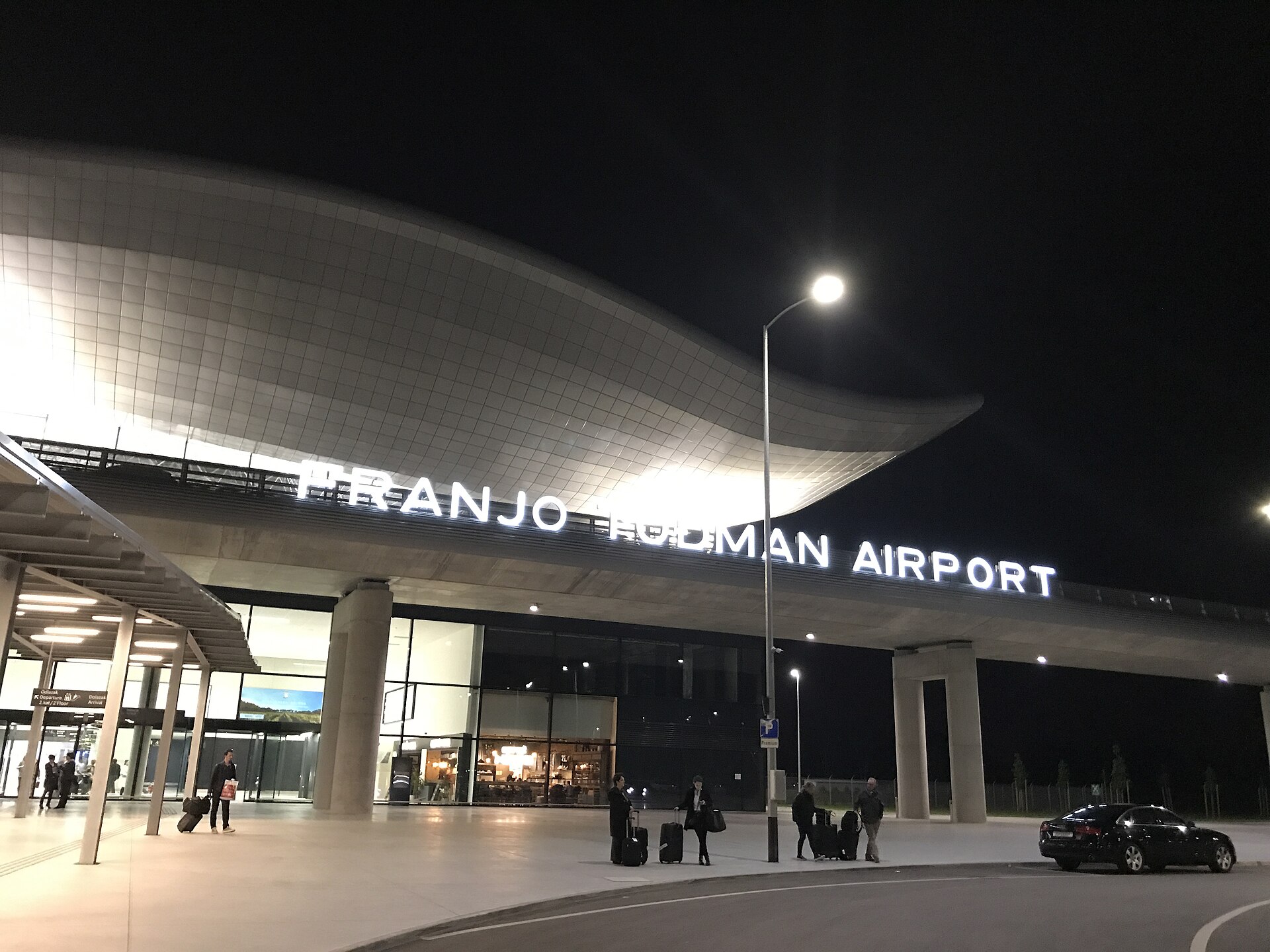 The passenger terminal at Franjo Tudman Airport in Zagreb, Croatia