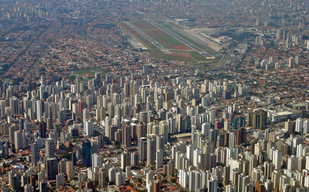 Congonhas Airport terminal in São Paulo, a major domestic hub for GOL, LATAM and Azul