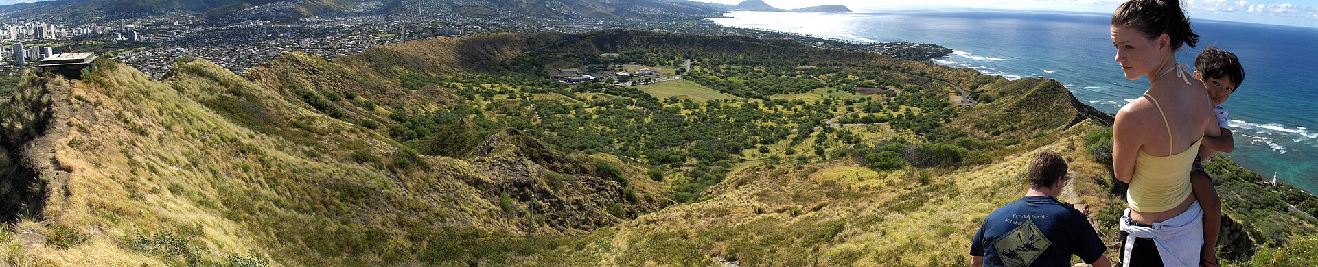 Diamond Head volcanic crater on Oahu, near Honolulu