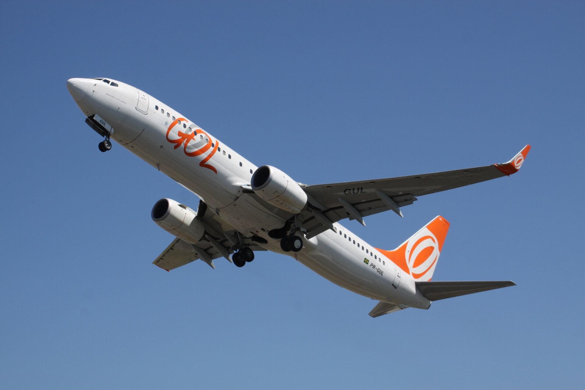 GOL Boeing 737 aircraft, one of the three main domestic carriers in Brazil