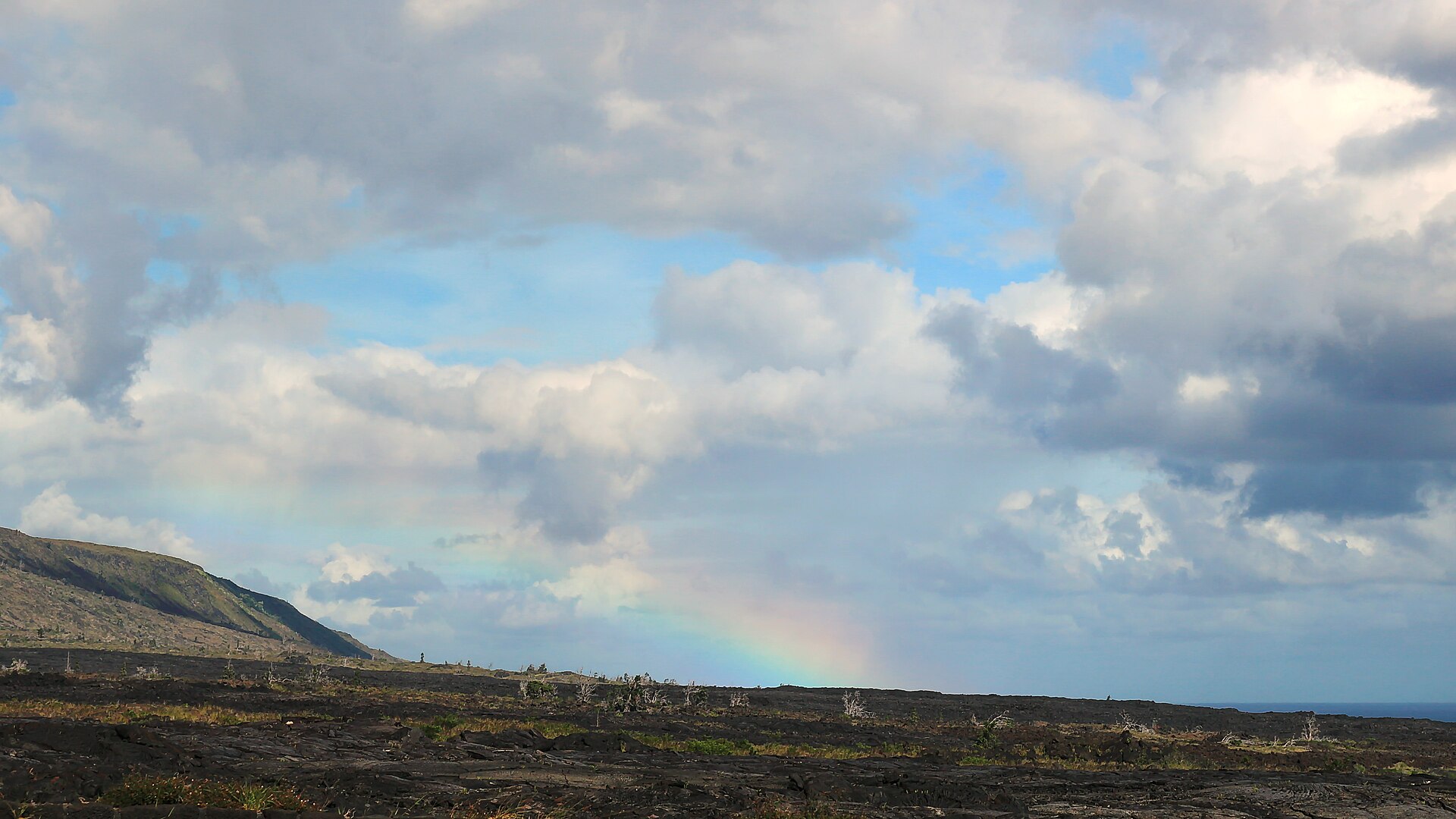 Volcanic landscape at Hawaii Volcanoes National Park on the Big Island