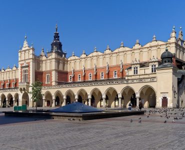 The Renaissance Cloth Hall (Sukiennice) standing in the middle of Krakow’s Main Market Square