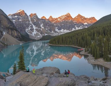 Moraine Lake and the Valley of the Ten Peaks in Banff National Park, Alberta