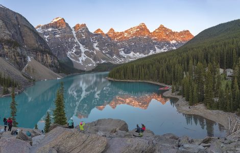 Moraine Lake and the Valley of the Ten Peaks in Banff National Park, Alberta