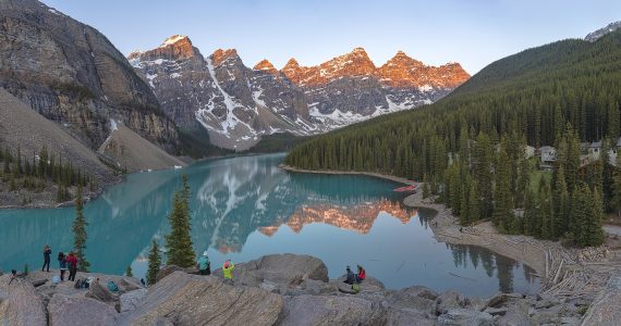 Moraine Lake and the Valley of the Ten Peaks in Banff National Park, Alberta