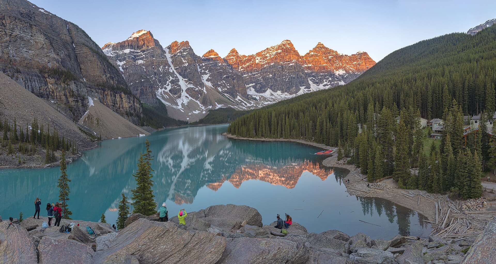 Moraine Lake and the Valley of the Ten Peaks in Banff National Park, Alberta