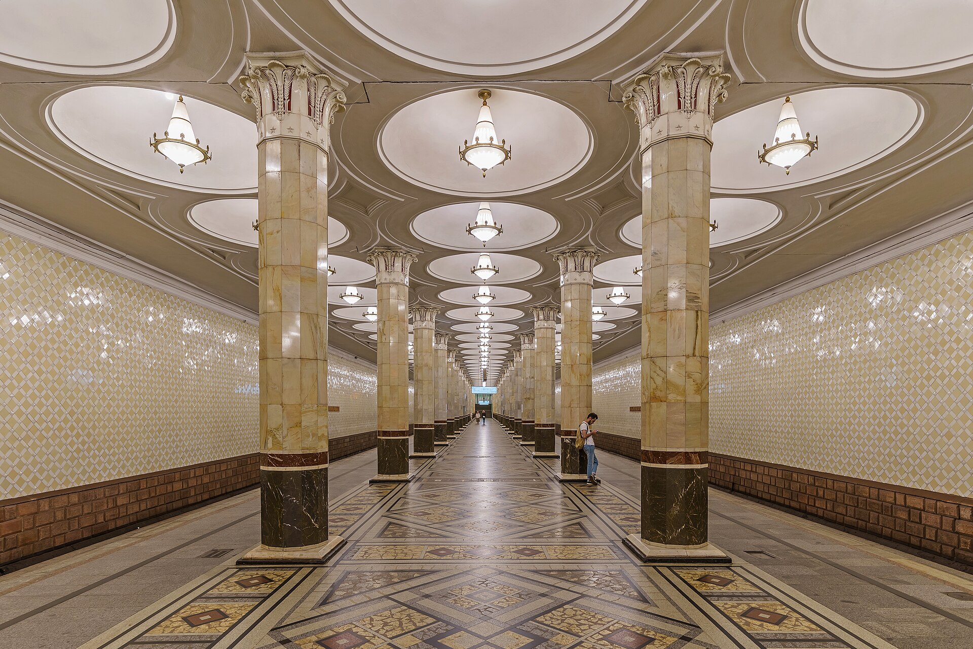 A Moscow Metro station — mobile coverage underground can be limited, which matters once you are connected and getting around the city