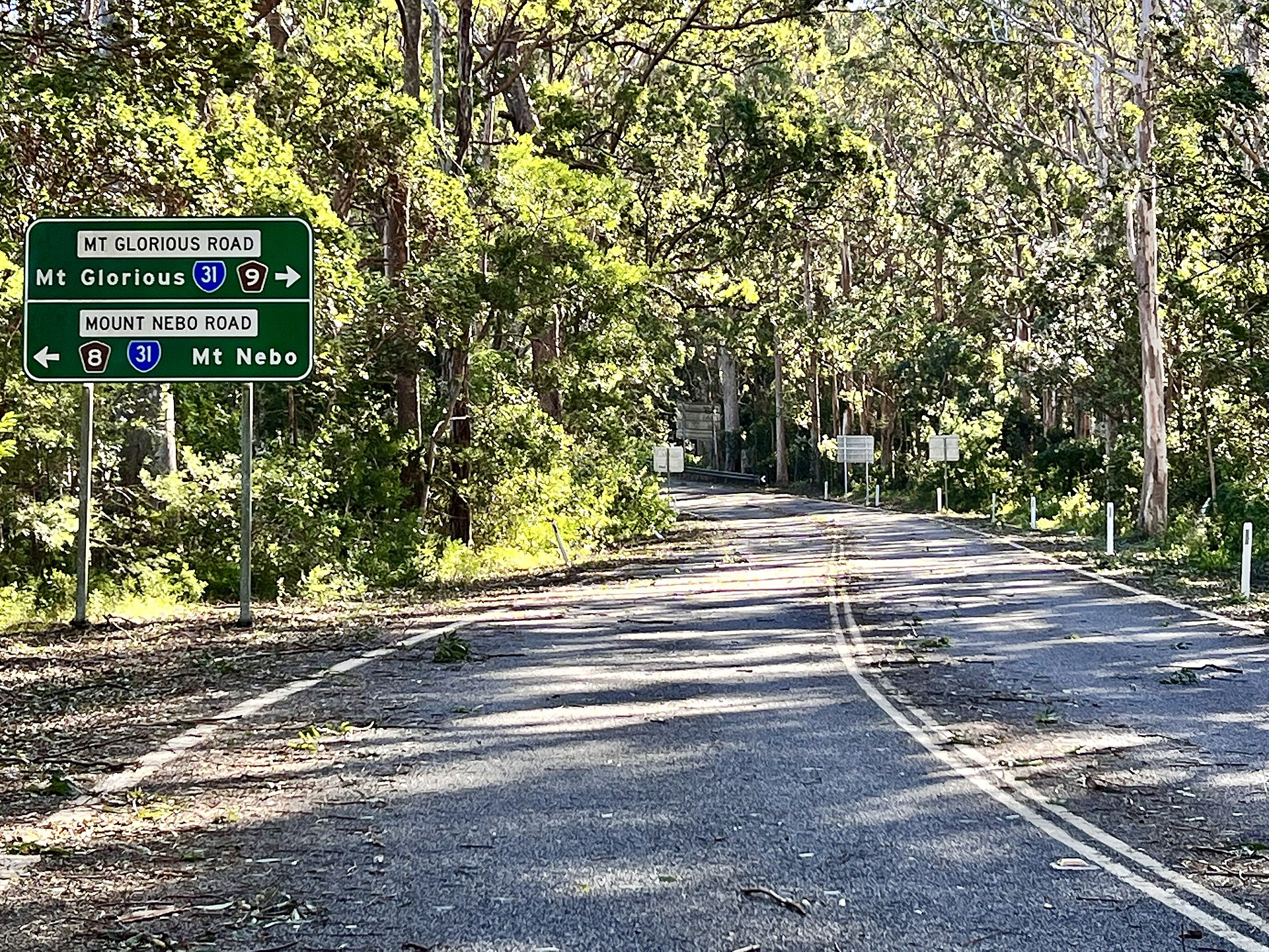 Mount Glorious Road winding through D Aguilar National Park in Queensland