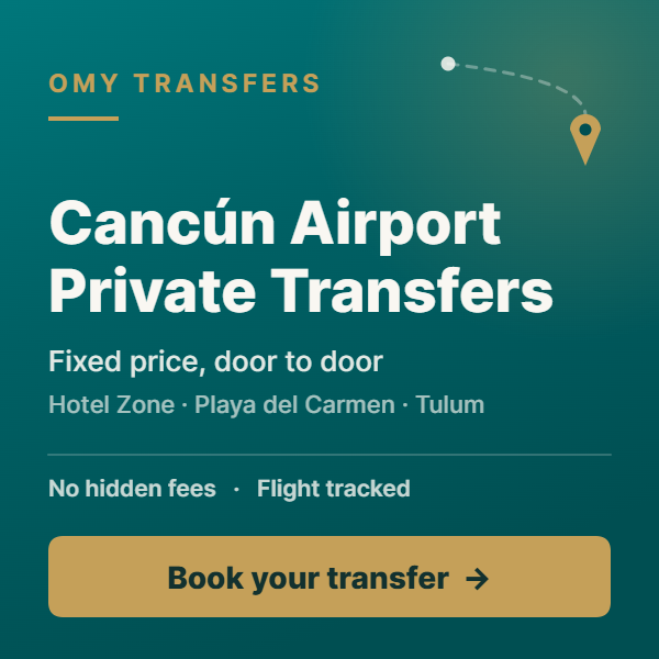 OMY Transfers: private Cancun airport transfers, fixed price, door to door