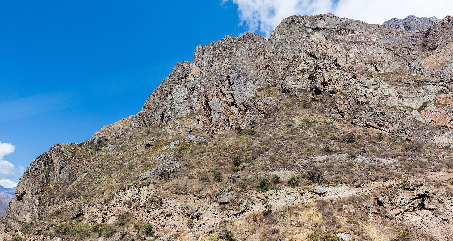 The Urubamba river valley in the Sacred Valley below Cusco