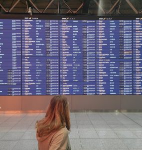 Terminal B at Sheremetyevo Airport in Moscow, the main international gateway for travelers arriving in Russia