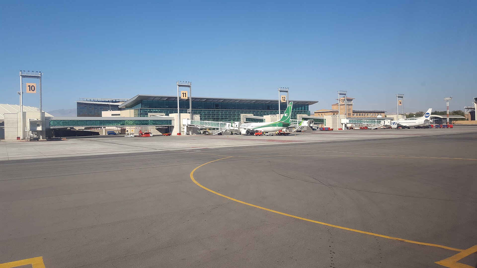 The passenger terminal at Zvartnots International Airport outside Yerevan, Armenia