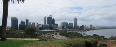 The Perth skyline and Swan River seen from Kings Park